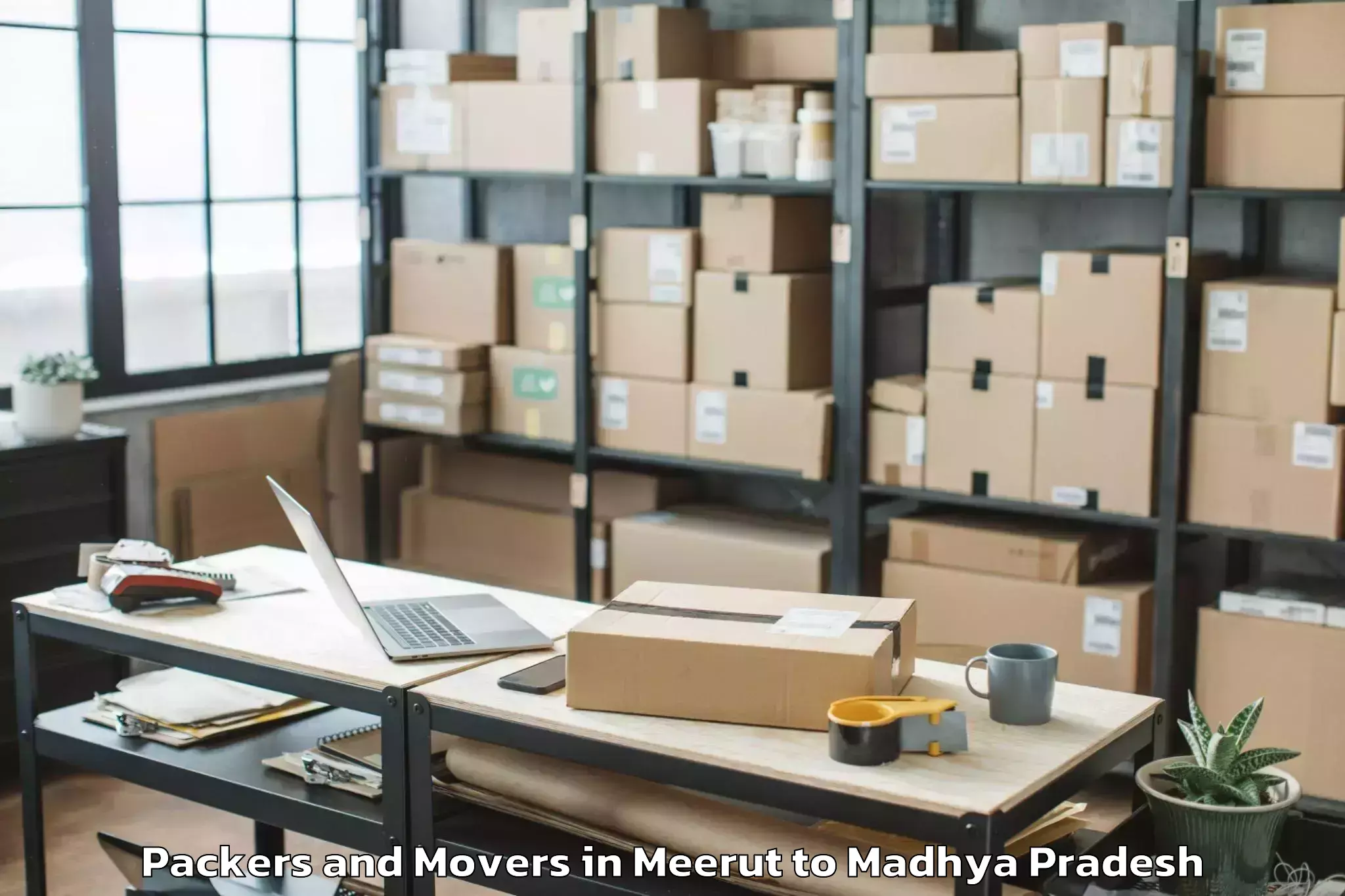 Book Meerut to Bhopal Airport Bho Packers And Movers